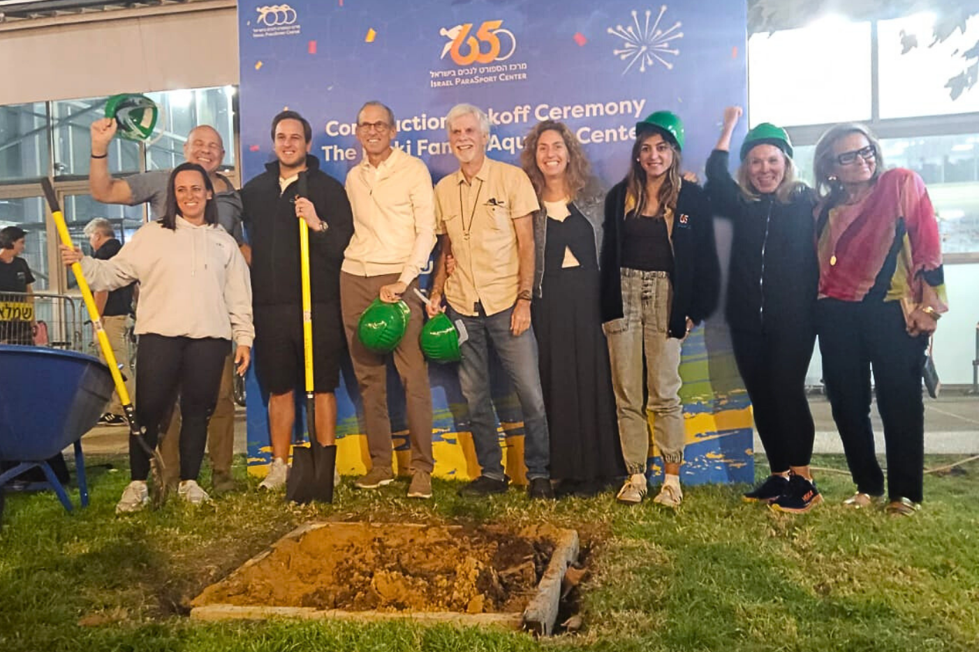 Luskis at the Construction Ceremony