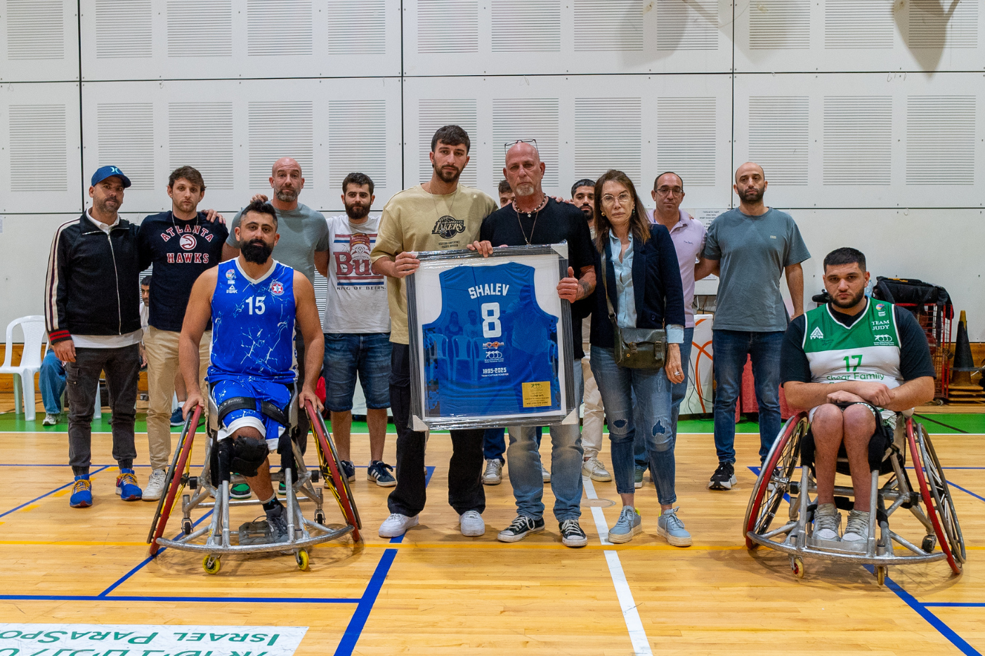 Wheelchair Basketball Team honors Roei Shalev