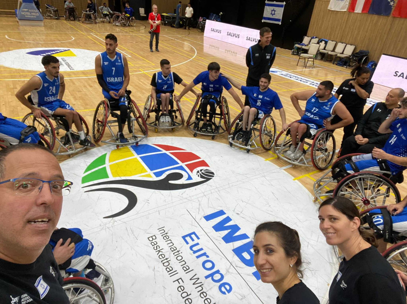 Israel's National Wheelchair Basketball Team on the Court at the European Championship